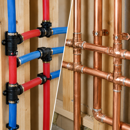 pex vs copper pipes