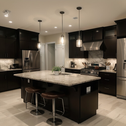 newly remodeled kitchen